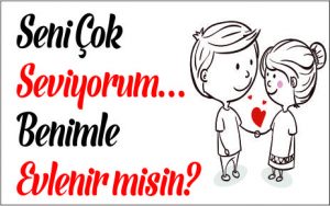 evlilik teklif afişi pankart